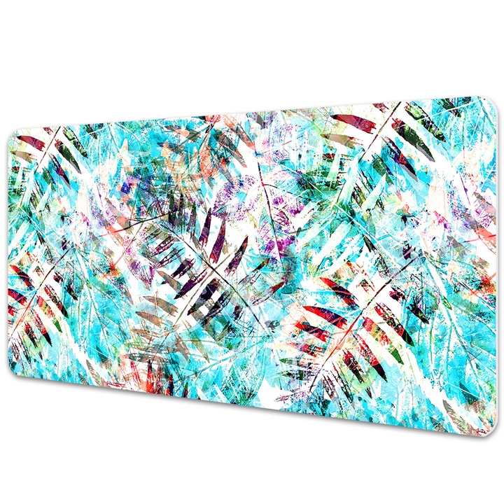 Mouse Pad Protectie Birou, model cu frunze, bmat-4291, 120x60 cm