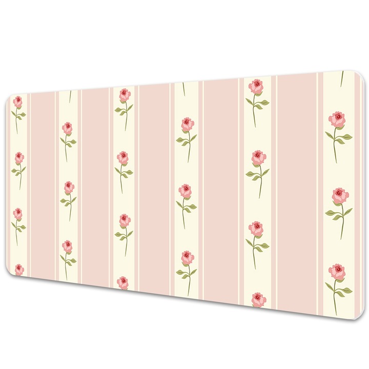 Mouse Pad Protectie Birou, model floral, multicolor, bmat-4362, 120x60 cm