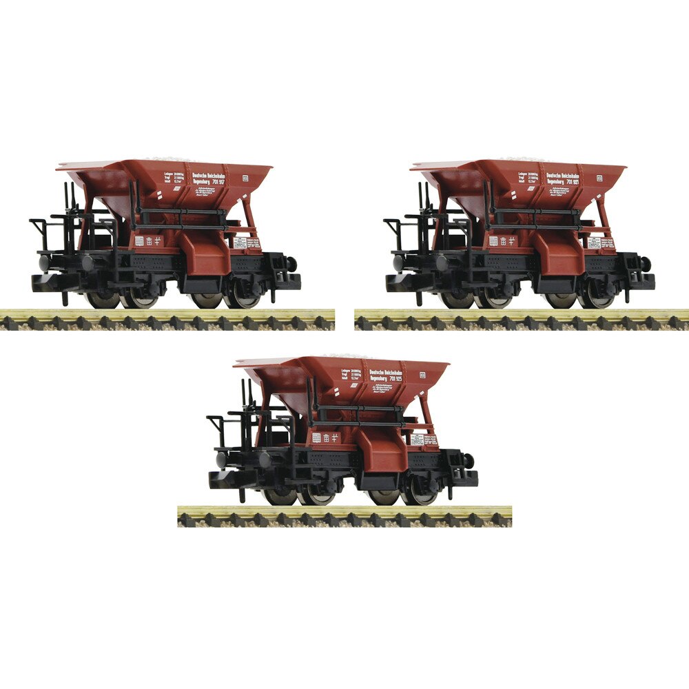 Set Vagoane Balast, scara N, set de 3 piese