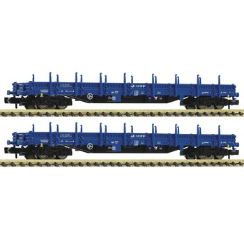 Set Vagoane cu stalpi de Sustinere cu 4 Axe, scara N, set de 2 piese Set Vagoane cu stalpi de Sustinere cu 4 Axe, scara N, set de 2 piese