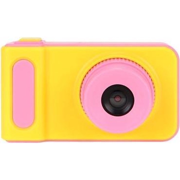 SmartVibe KinderVibe digitális játékkamera 2 az 1-ben, fényképezés és videózás, Full HD, 5 játékot tartalmaz, automatikus kikapcsolási funkcióval, effektusokkal és szűrőkkel, 1440/1080 videó funkcióval, MicroSD kártyahely max. 32 GB, rózsaszín