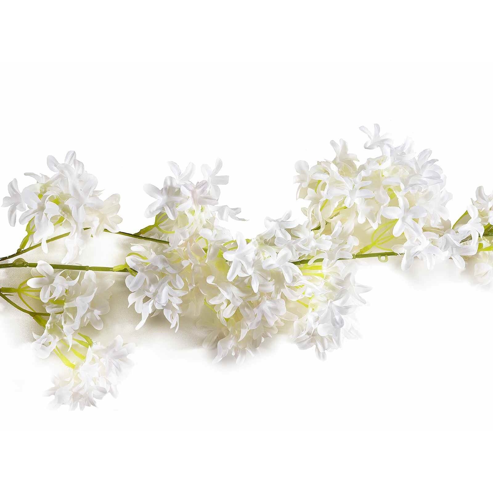 Ghirlanda flori artificiale albe 180 h