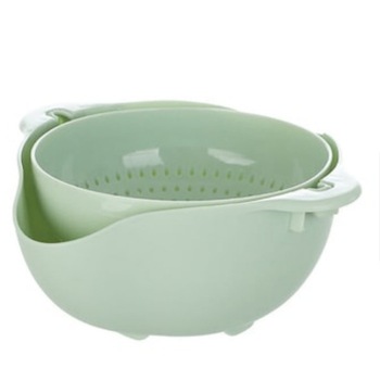 Bol Rotativ cu strecuratoare detasabila , Verde Deschis , 26 x 23.5 x 12 cm Bol Rotativ cu strecuratoare detasabila , Verde Deschis , 26 x 23.5 x 12 cm