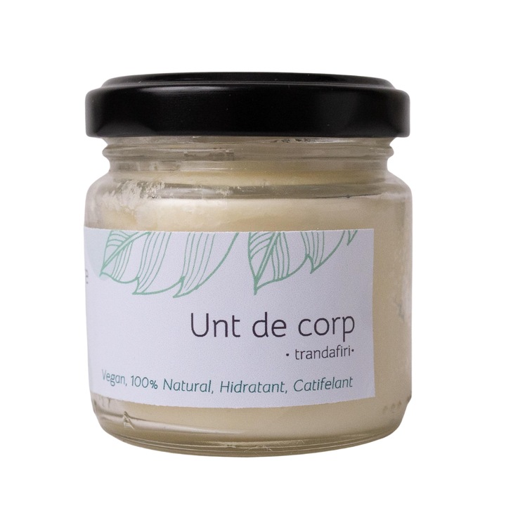 Unt de corp hidratant, Aromaterre, Trandafiri, 100 ml