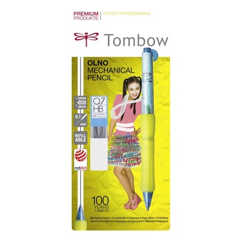 Creion Mecanic 0.7 Tombow Olno Yellow Turquoise + Mine 0.7 Cadou Creion Mecanic 0.7 Tombow Olno Yellow Turquoise + Mine 0.7 Cadou