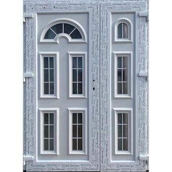 Usa de intrare, termopan , model London Kira 2 Big cu inseratii white 130x210 Usa de intrare, termopan , model London Kira 2 Big cu inseratii white 130x210