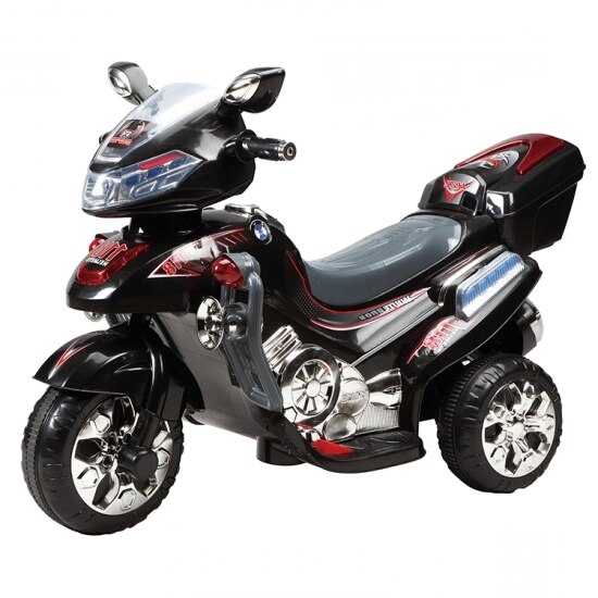 Motocicleta electrica BO Motor C031, negru, baterie 6V4.5Ah, faruri cu lumini, greutate pana la 25 kg