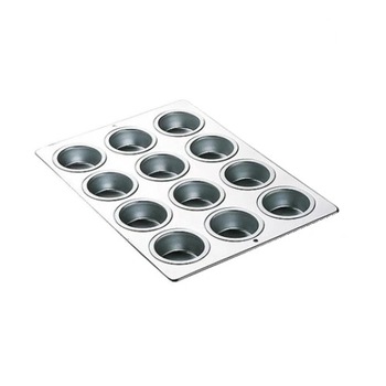 Tava copt pentru briose, Wilton, 12 cavitati Tava copt pentru briose, Wilton, 12 cavitati