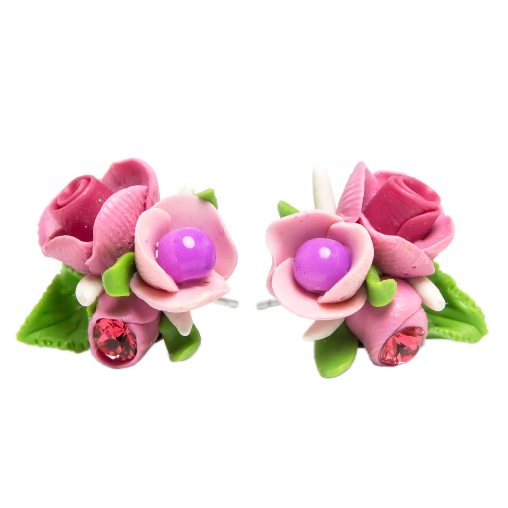 Cercei handmade cu cristale Swarovski, Miidefloriart - model 180