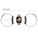 Ceas SmartWatch si Bratara Fitness 2in1 SmartVIBE™ P8FIT, 1.4" FULL Touch, Functie Oximetru SpO2, Termometru, Notificari App, Monitorizare Ritm Cardiac, Monitorizare Somn, Afisare Vreme, Player Audio, Cronometru, Blue Edition