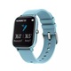 Ceas SmartWatch si Bratara Fitness 2in1 SmartVIBE™ P8FIT, 1.4" FULL Touch, Functie Oximetru SpO2, Termometru, Notificari App, Monitorizare Ritm Cardiac, Monitorizare Somn, Afisare Vreme, Player Audio, Cronometru, Blue Edition
