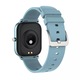 Ceas SmartWatch si Bratara Fitness 2in1 SmartVIBE™ P8FIT, 1.4" FULL Touch, Functie Oximetru SpO2, Termometru, Notificari App, Monitorizare Ritm Cardiac, Monitorizare Somn, Afisare Vreme, Player Audio, Cronometru, Blue Edition