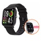 Ceas SmartWatch si Bratara Fitness 2in1 SmartVIBE™ P8FIT, 1.4" FULL Touch, Functie Oximetru SpO2, Termometru, Notificari App, Monitorizare Ritm Cardiac, Monitorizare Somn, Afisare Vreme, Player Audio, Cronometru, Black Edition