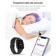 Ceas SmartWatch si Bratara Fitness 2in1 SmartVIBE™ P8FIT, 1.4" FULL Touch, Functie Oximetru SpO2, Termometru, Notificari App, Monitorizare Ritm Cardiac, Monitorizare Somn, Afisare Vreme, Player Audio, Cronometru, Blue Edition
