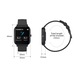 Ceas SmartWatch si Bratara Fitness 2in1 SmartVIBE™ P8FIT, 1.4" FULL Touch, Functie Oximetru SpO2, Termometru, Notificari App, Monitorizare Ritm Cardiac, Monitorizare Somn, Afisare Vreme, Player Audio, Cronometru, Black Edition