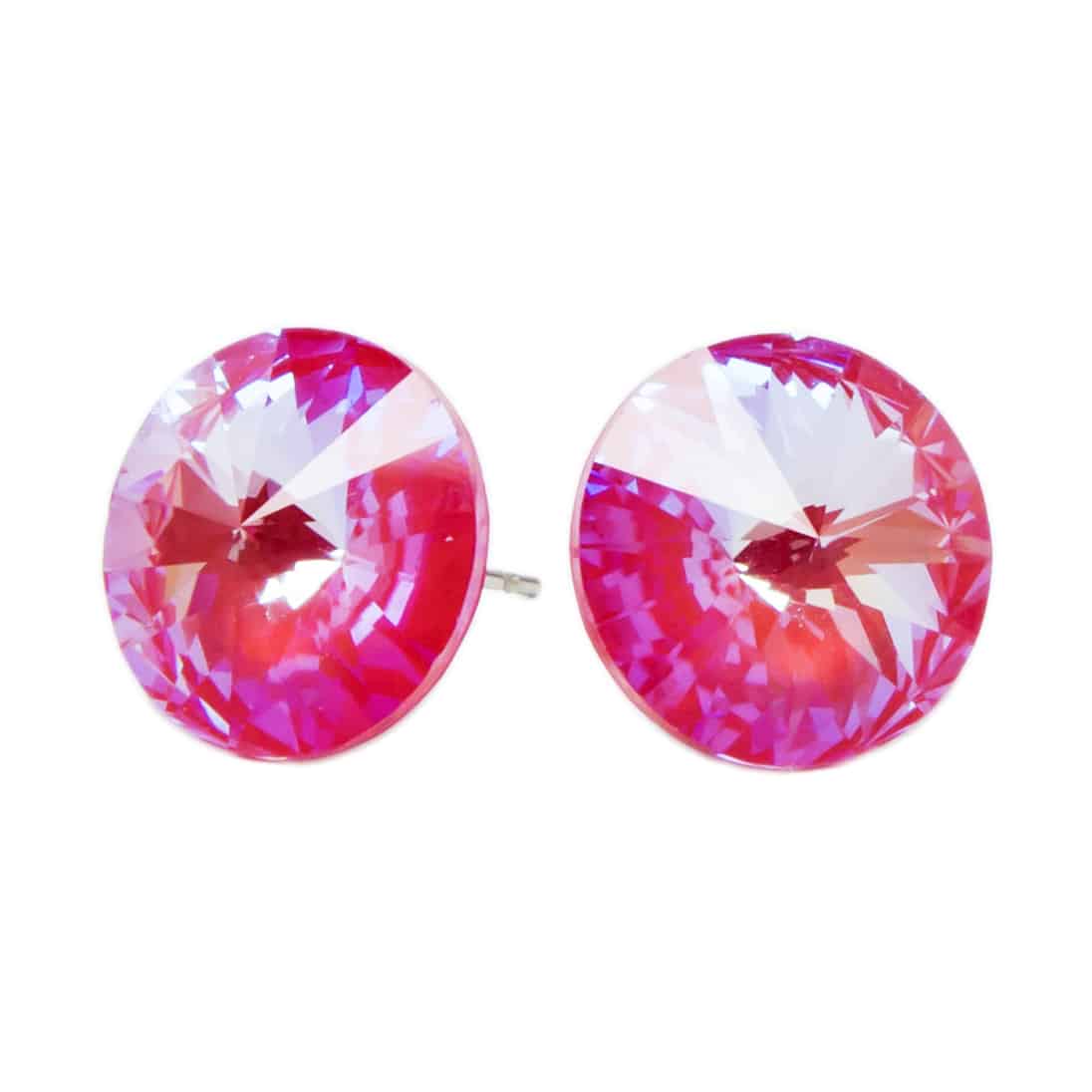 Cercei Round Stones 14mm, Miidefloriart - model 44