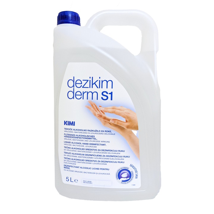 Dezinfectant alcoolic lichid de maini Dezikim Derm S1, 5L