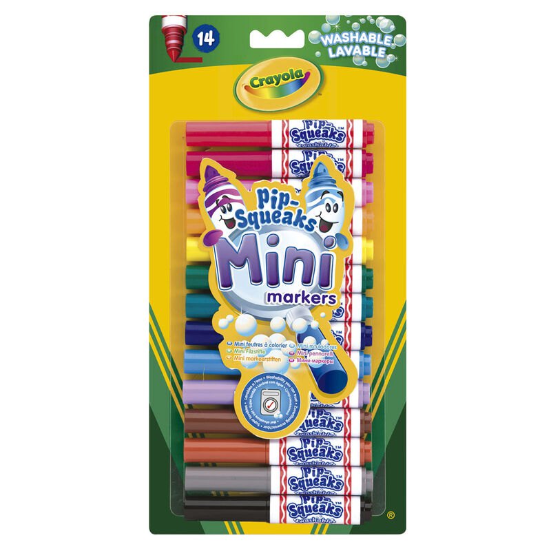 Set Crayola mini markers lavabile, 14 bucati