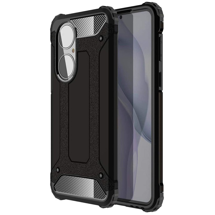 Husa de protectie pentru Huawei P50 Pro, Hybrid Armor, Negru, KOF-BBL3662