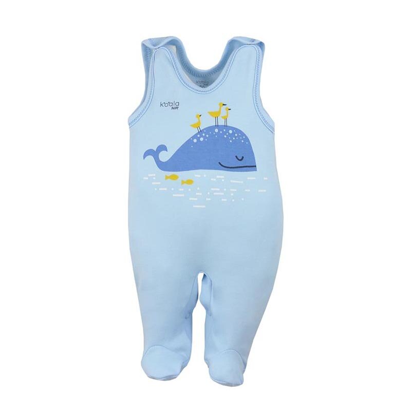 Salopeta fara maneci pentru baieti Koala Happy Baby 07-489A, Albastru 80 cm