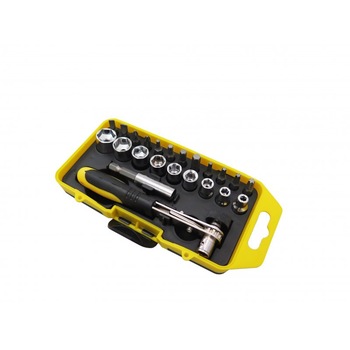 Trusa tubulare si biti cu clichet, 23 bucati, Festa, 18421 Trusa tubulare si biti cu clichet, 23 bucati, Festa, 18421