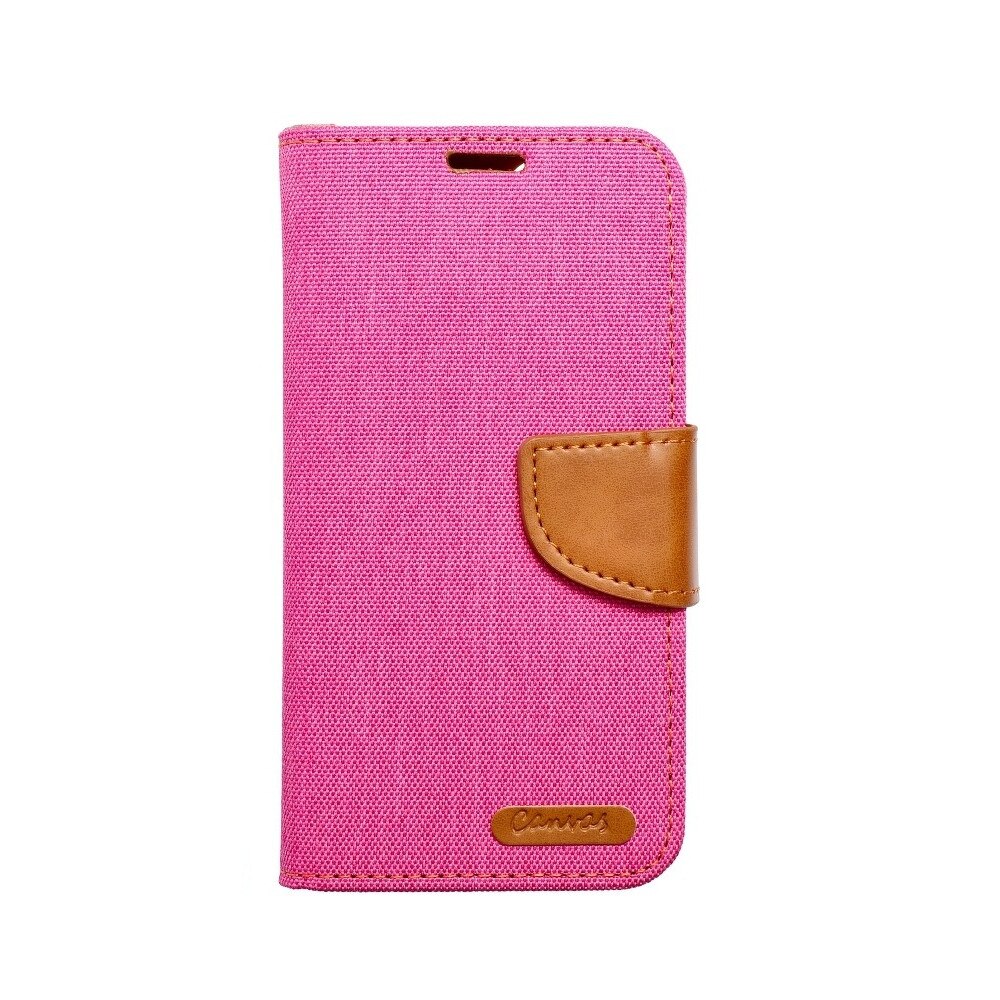 Husa pentru Samsung Galaxy A02s flip case Canvas pink