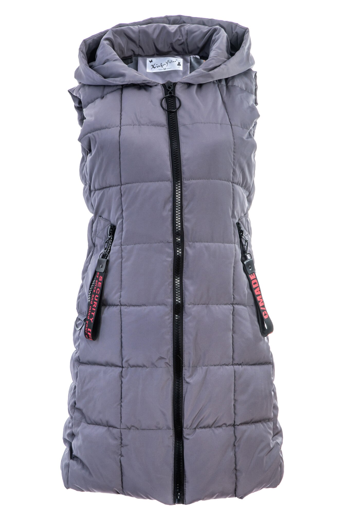 Vesta dama cu gluga, Gri