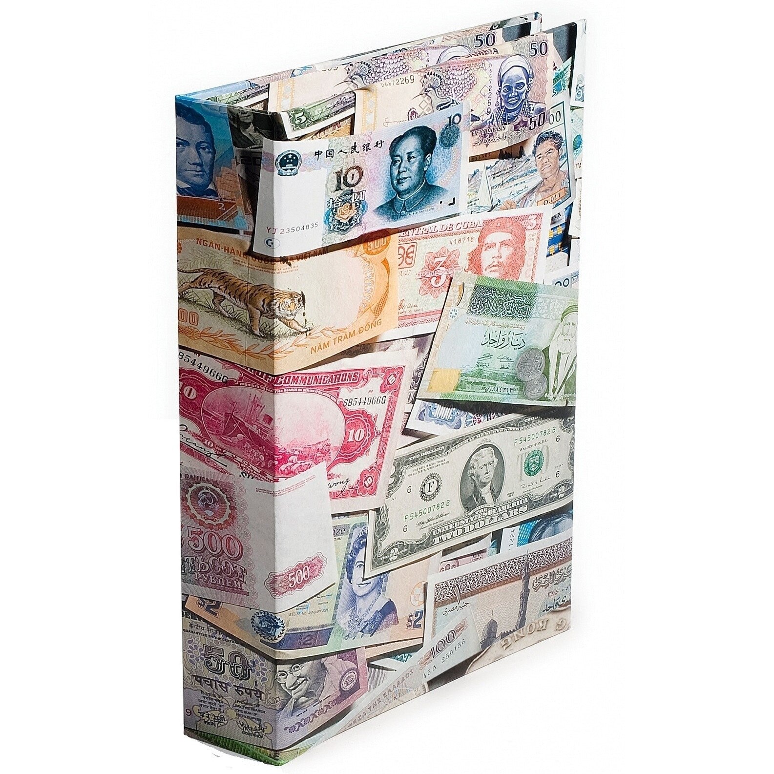 Album coperta color cu 100 file transparente pentru 300 bancnote -309759