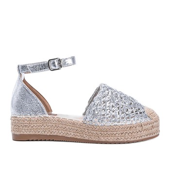 Espadrile pentru femei Inna marka, BM112575, argint Espadrile pentru femei Inna marka, BM112575, argint