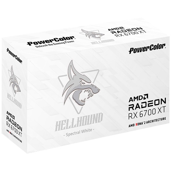 Placa Video Powercolor Radeon Rx 6700 Xt Hellhound Spectral White 12gb Gddr6 192 Bit Emag Ro