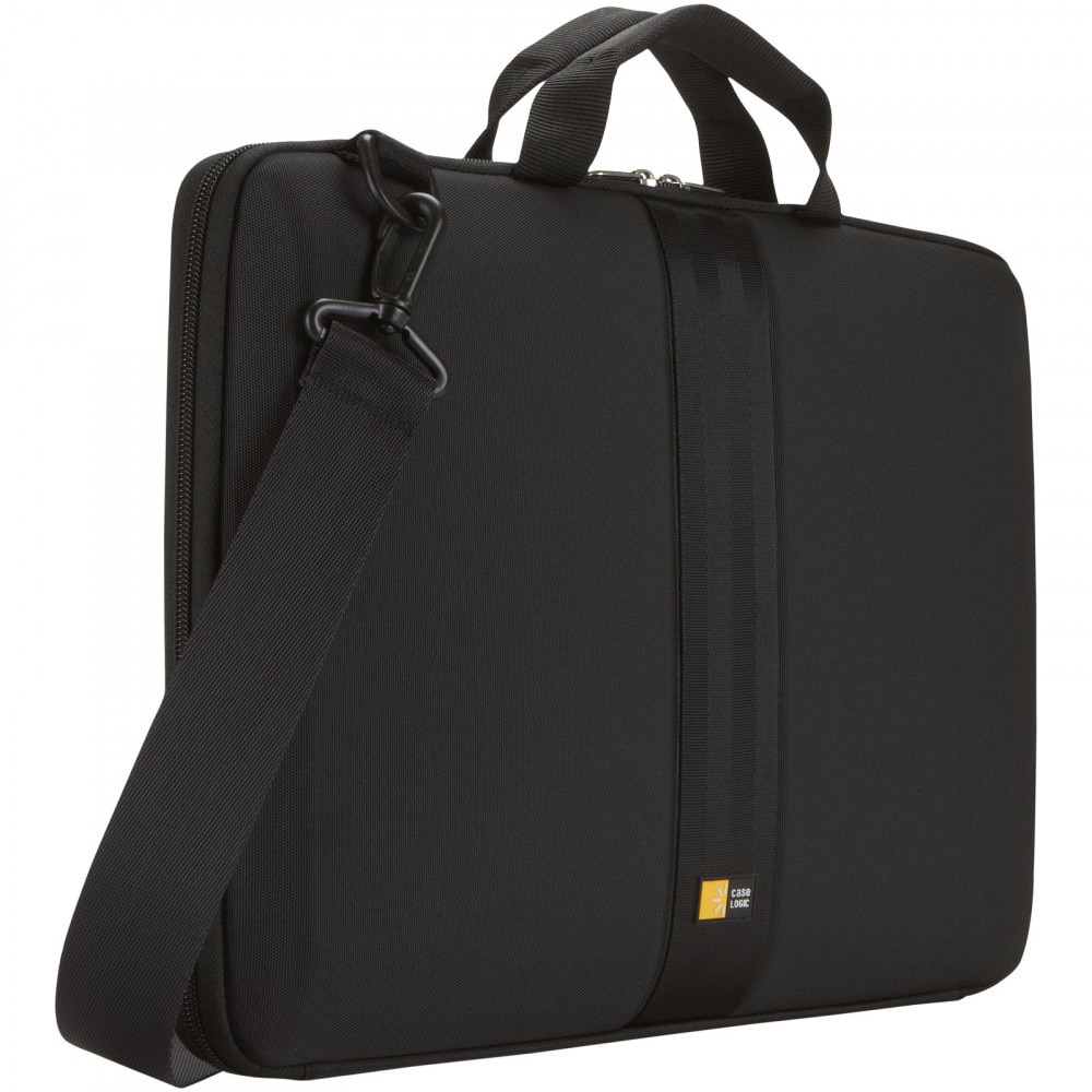 Geanta laptop cu manere si curea, 21MAR1022, 41.7x29x4.1 cm, 16 inch, Case Logic by AleXer, EVA, Negru, breloc inclus
