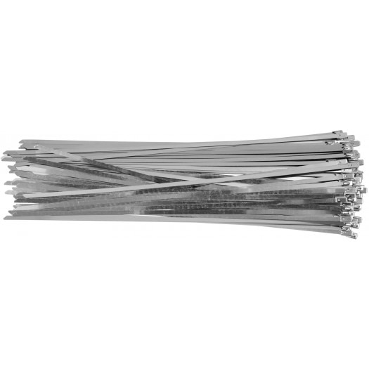 Set 100 coliere metalice reglabile din otel Yato 4.6 x 350 mm