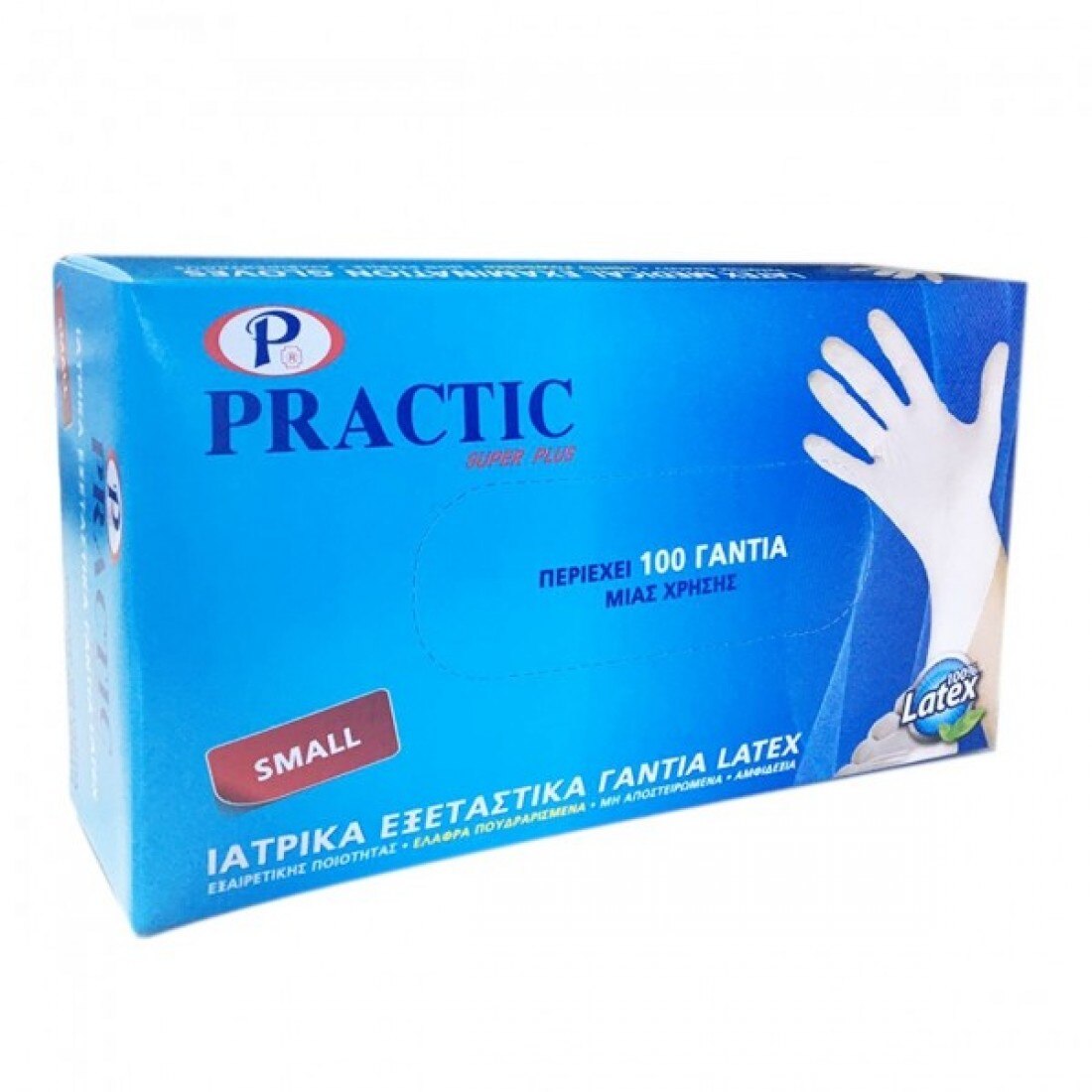 Cutie 100 Buc Manusi de Examinare, PRACTIC, Unica Folosinta, Latex Nepudrat, marimea L