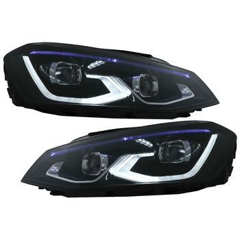 Set 2 Faruri LED compatibil cu VW Golf 7 VII (2012-2017) conversie Golf 8 Look (HLVWG7LED) Set 2 Faruri LED compatibil cu VW Golf 7 VII (2012-2017) conversie Golf 8 Look (HLVWG7LED)