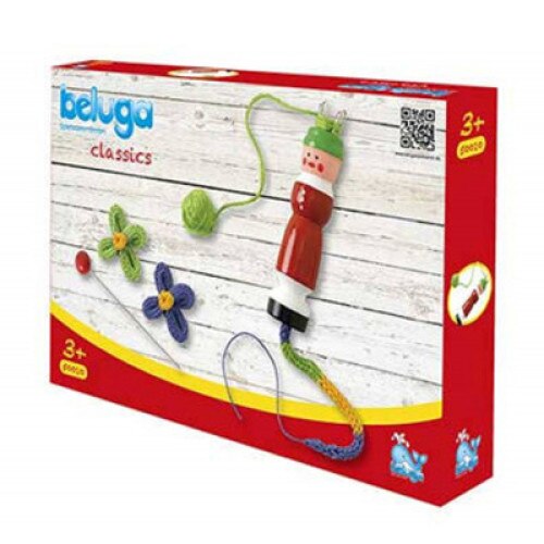 Set pentru crosetat cu instrument din lemn