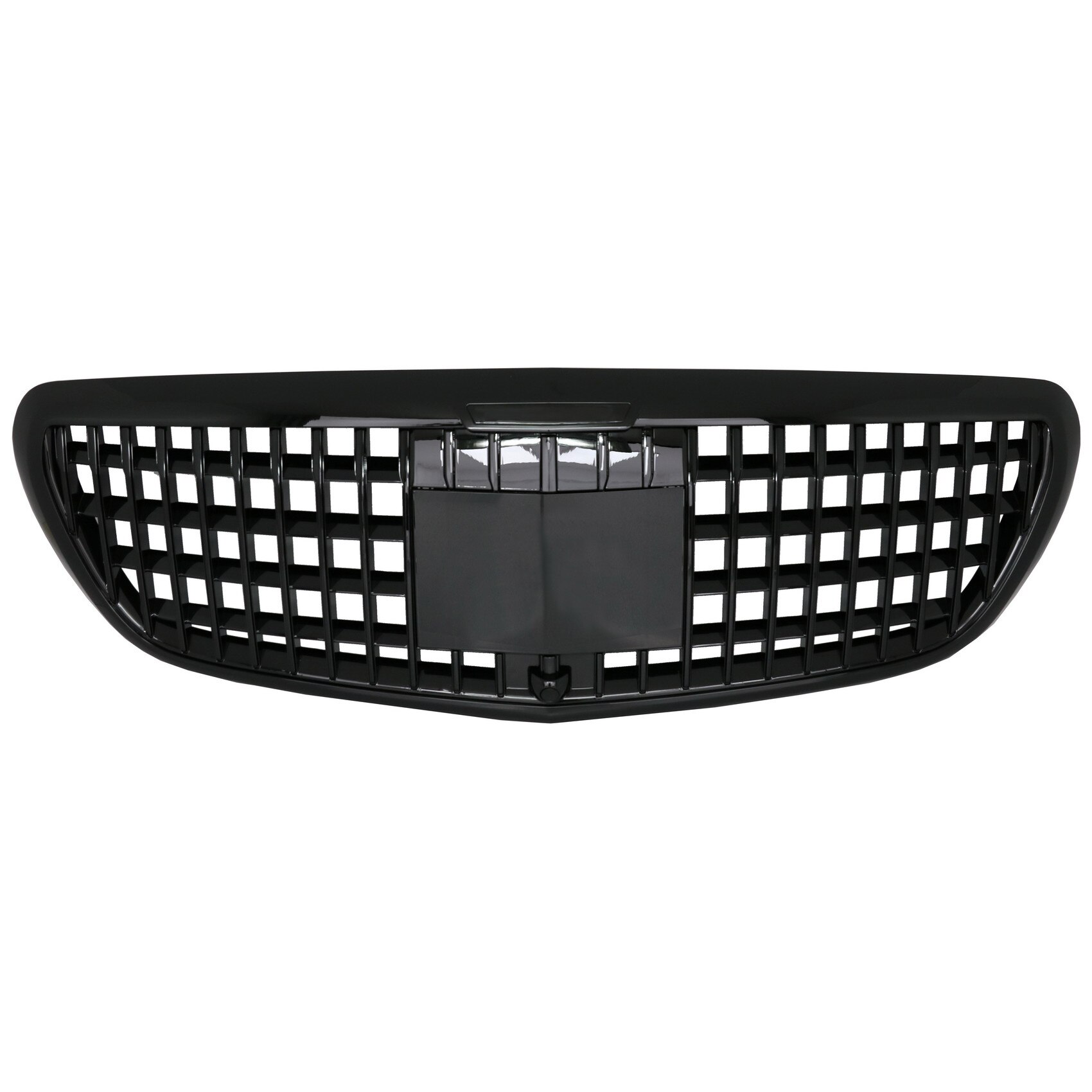 Grila Centrala compatibil cu Mercedes E-Class W213 S213 C238 (2016-2019) Vertical Design Negru Lucios (FGMBW213MBHB)