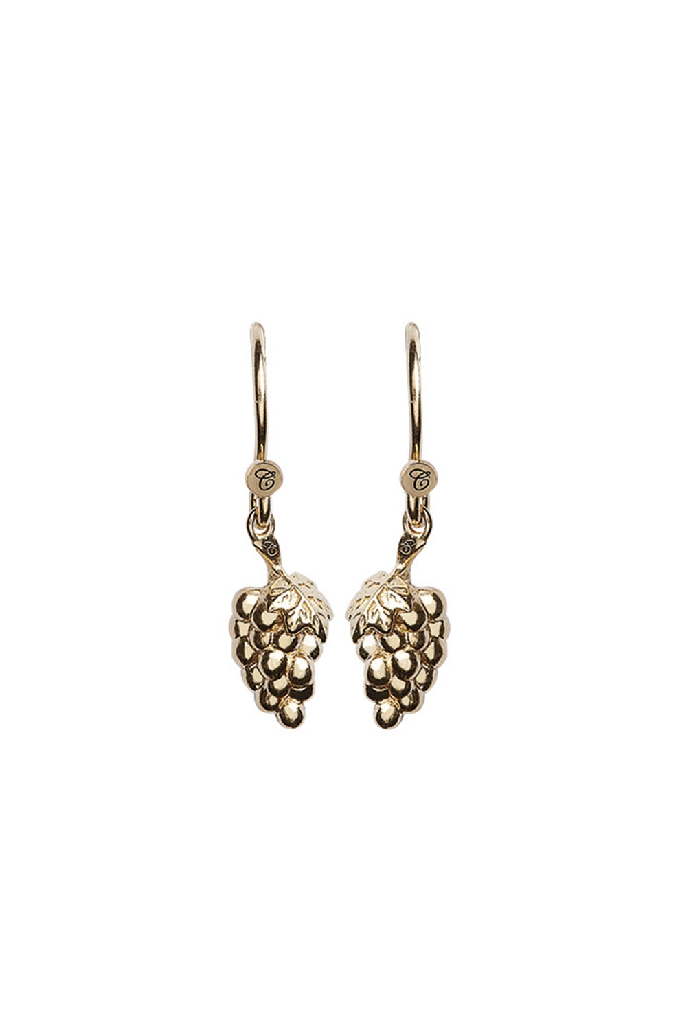 Christina Jewelry&Watches, Cercei din argint placat cu aur de 18K, Auriu