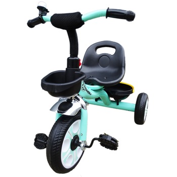 Tricicleta Salamandra Kids cu Pedale si Cosulet, Albastru Tricicleta Salamandra Kids cu Pedale si Cosulet, Albastru