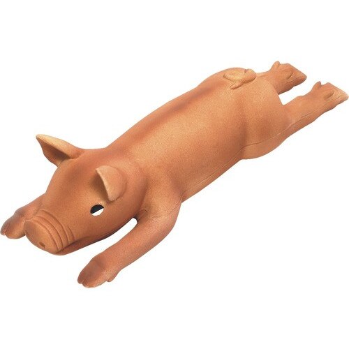 Jucarie pentru caini, porc, latex, 42 cm