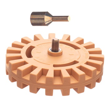 Disc 100mm de indepartare a lipiciului + adaptor pentru burghiu, Technic F1283 Disc 100mm de indepartare a lipiciului + adaptor pentru burghiu, Technic F1283