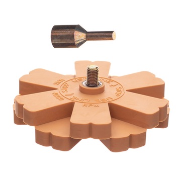 Disc 100mm de indepartare a lipiciului + adaptor pentru burghiu, Technic F1282 Disc 100mm de indepartare a lipiciului + adaptor pentru burghiu, Technic F1282