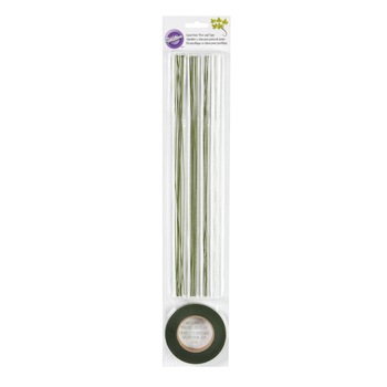 Set sarma si banda pentru flori, Wilton, 32 bucati sarme si o banda Set sarma si banda pentru flori, Wilton, 32 bucati sarme si o banda
