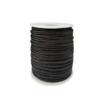 Sfoara poliester tip catifea 3 mm x 50 metri - negru Sfoara poliester tip catifea 3 mm x 50 metri - negru