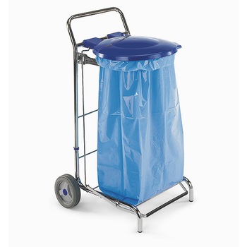 Carucior menajer cu roti si pedala 120litri Carucior menajer cu roti si pedala 120litri