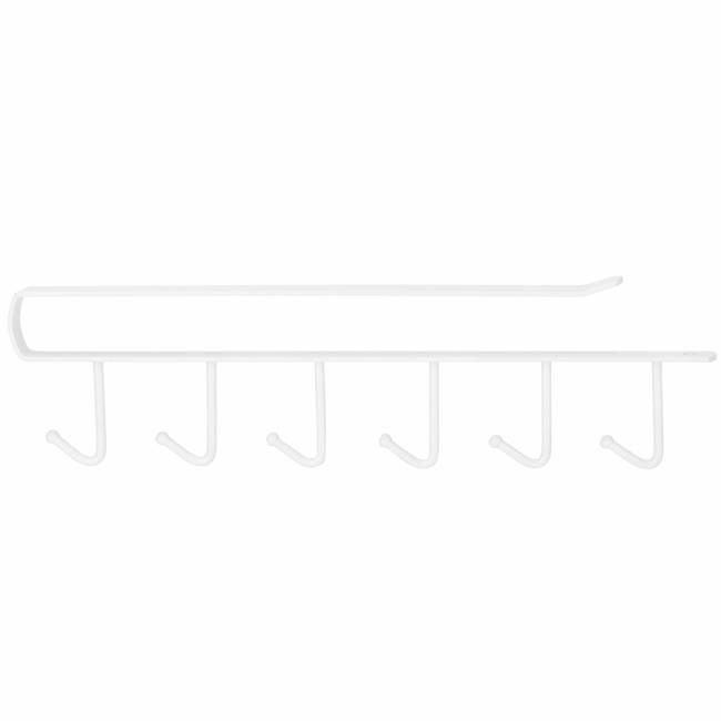 Set 2 cuiere metalice pentru rafturi 27.5 cm, alb
