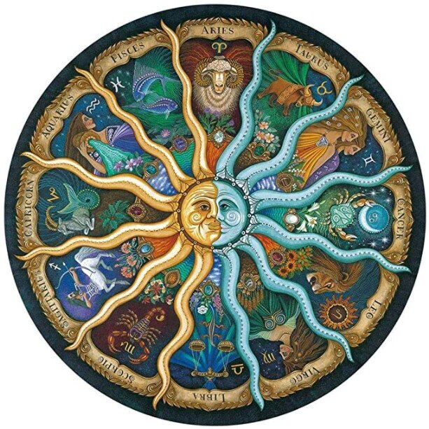 Puzzle 1000 de piese, FENBOW, Model Zodiac, Multicolor