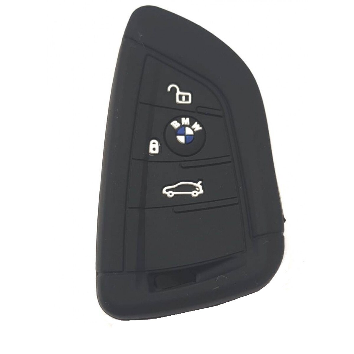 Husa din silicon pentru cheie auto BMW cu 2 butoane si emblema