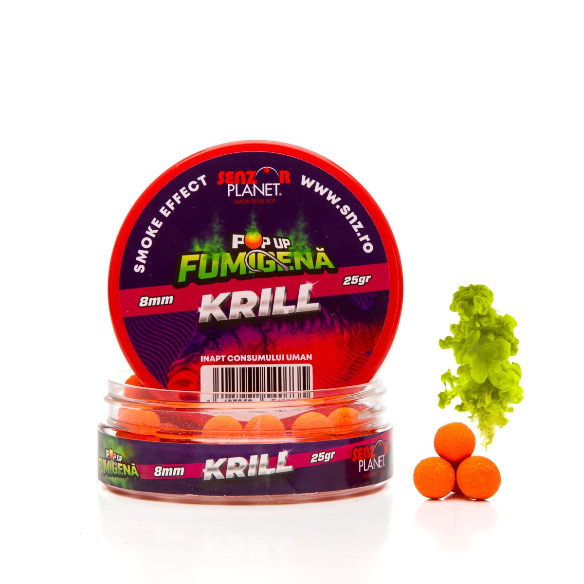 Pop-Up Fumigena Aroma Krill, Diametru 8 mm, Greutate 25g