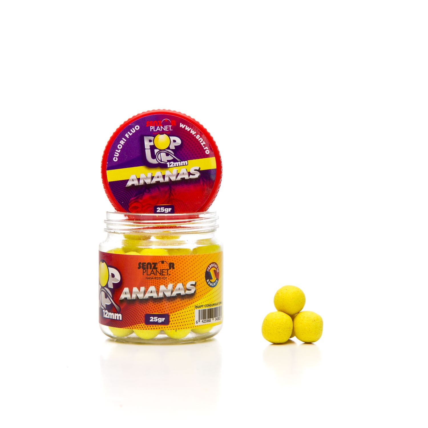 Pop-Up Aroma Ananas, Diametru 12mm, Greutate 25g