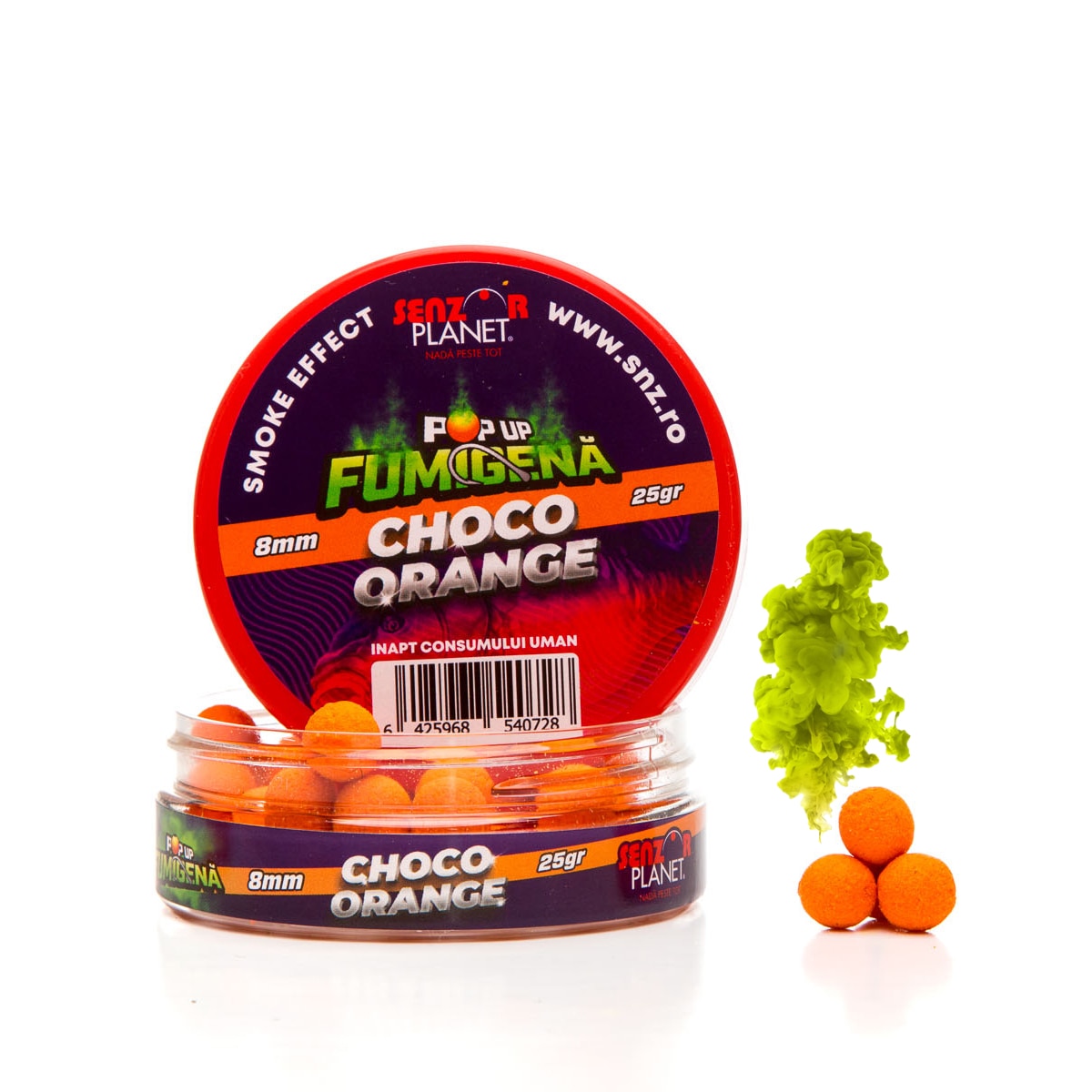 Pop-up fumigena choco-orange 8 mm 25 g